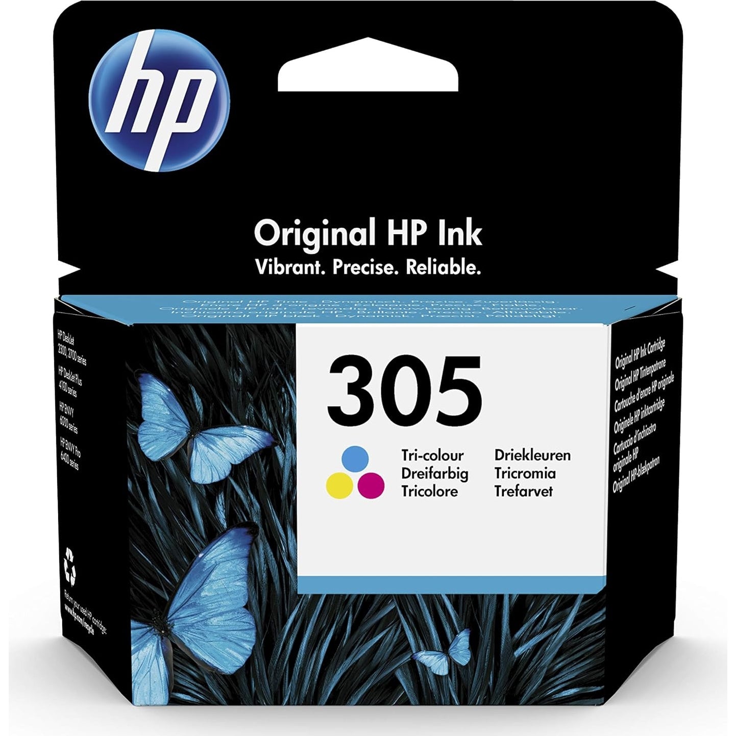 HP 305 6ZD17AE Multipack Original Druckerpatrone, Schwarz und dreifarbig, 1xSchwarz, 1xFarbe