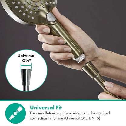 Hansgrohe Isiflex universal Duschschlauch 1,25m mit Verdrehschutz flexibler Brauseschlauch mit Knickschutz, inkl. Dichtungsringe