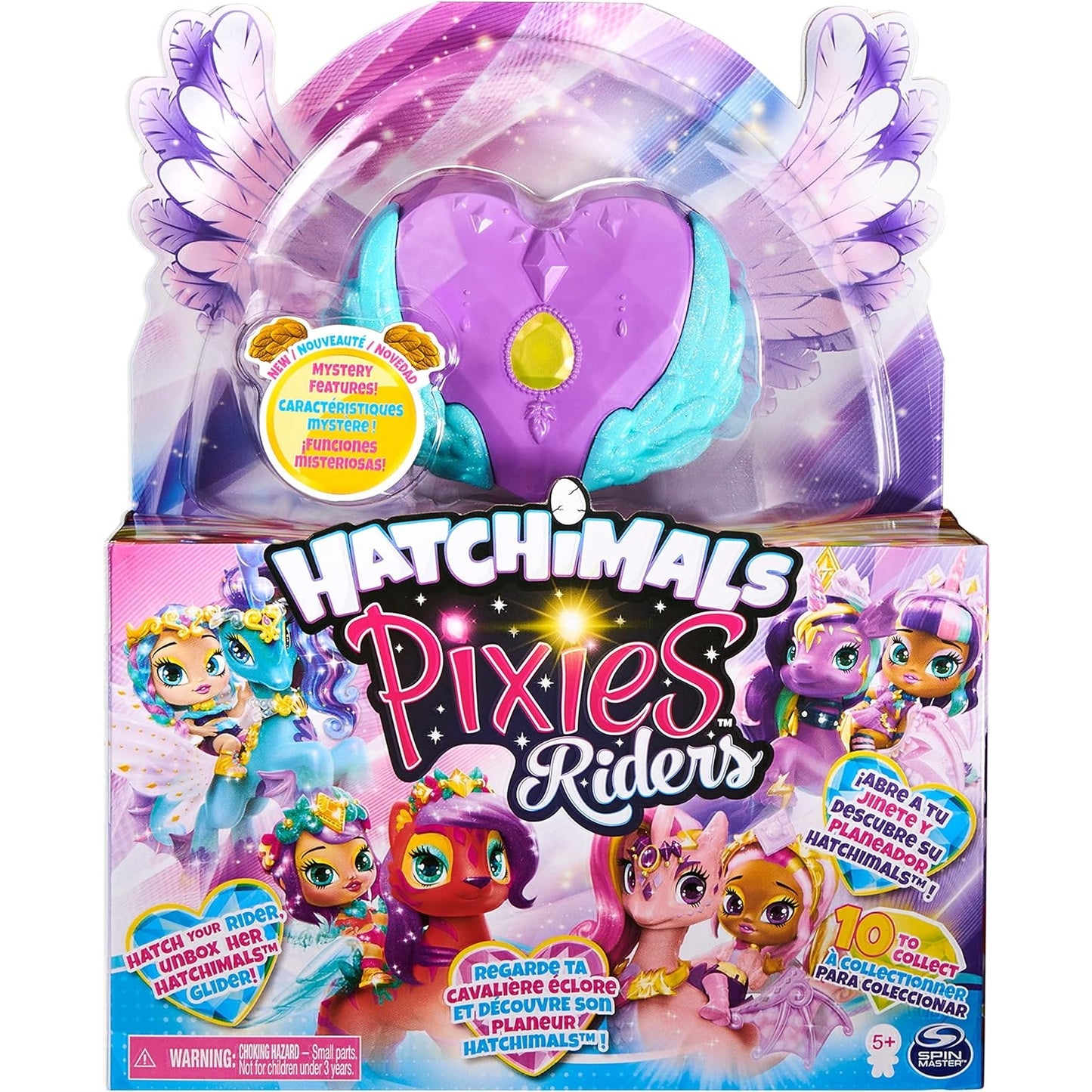 Hatchimals Pixies Riders Moonlight Mia Pixie und Unicornix - Sammelfigur und Fabelwesen