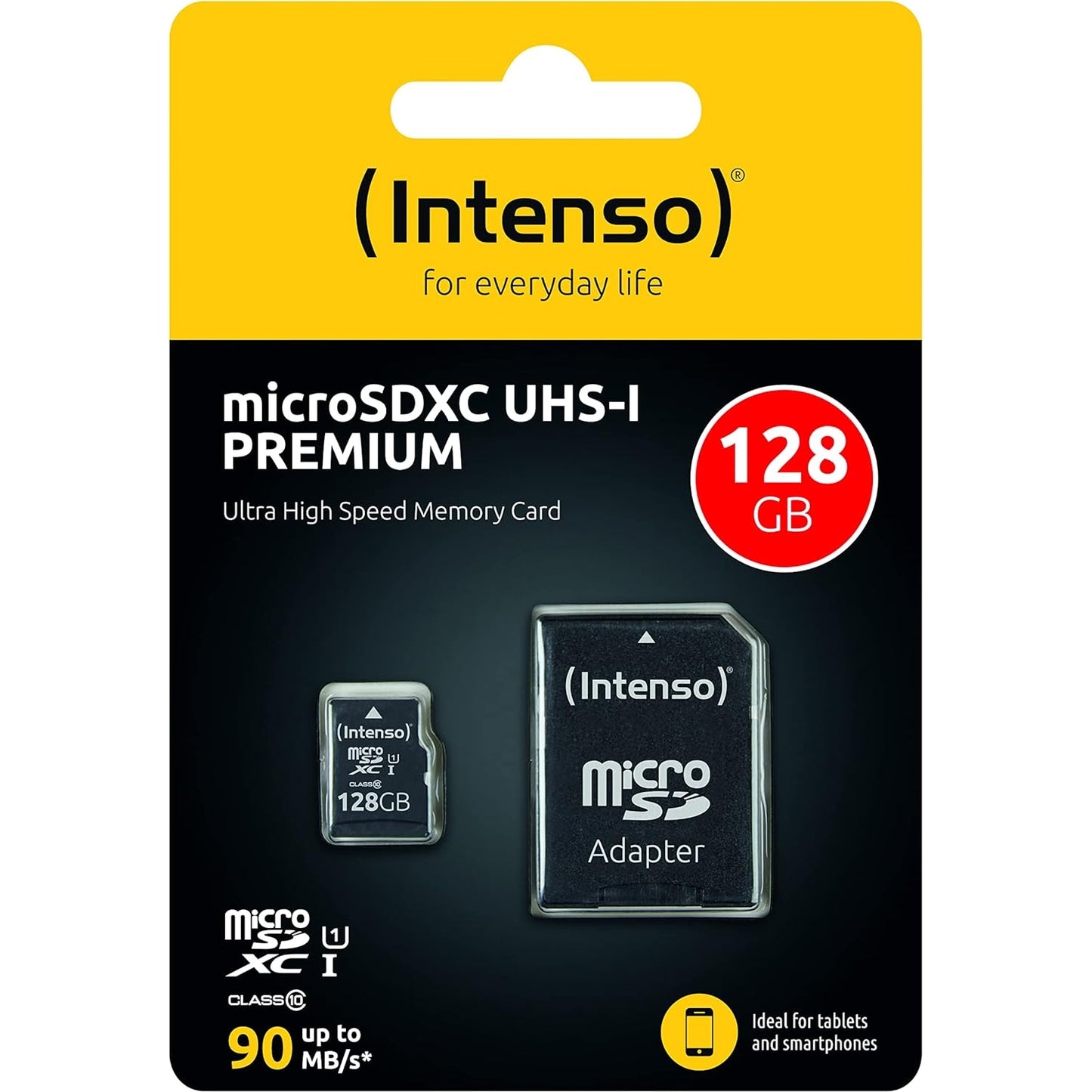 Intenso Premium microSDXC 128GB Class 10 UHS-I Speicherkarte inkl. SD-Adapter