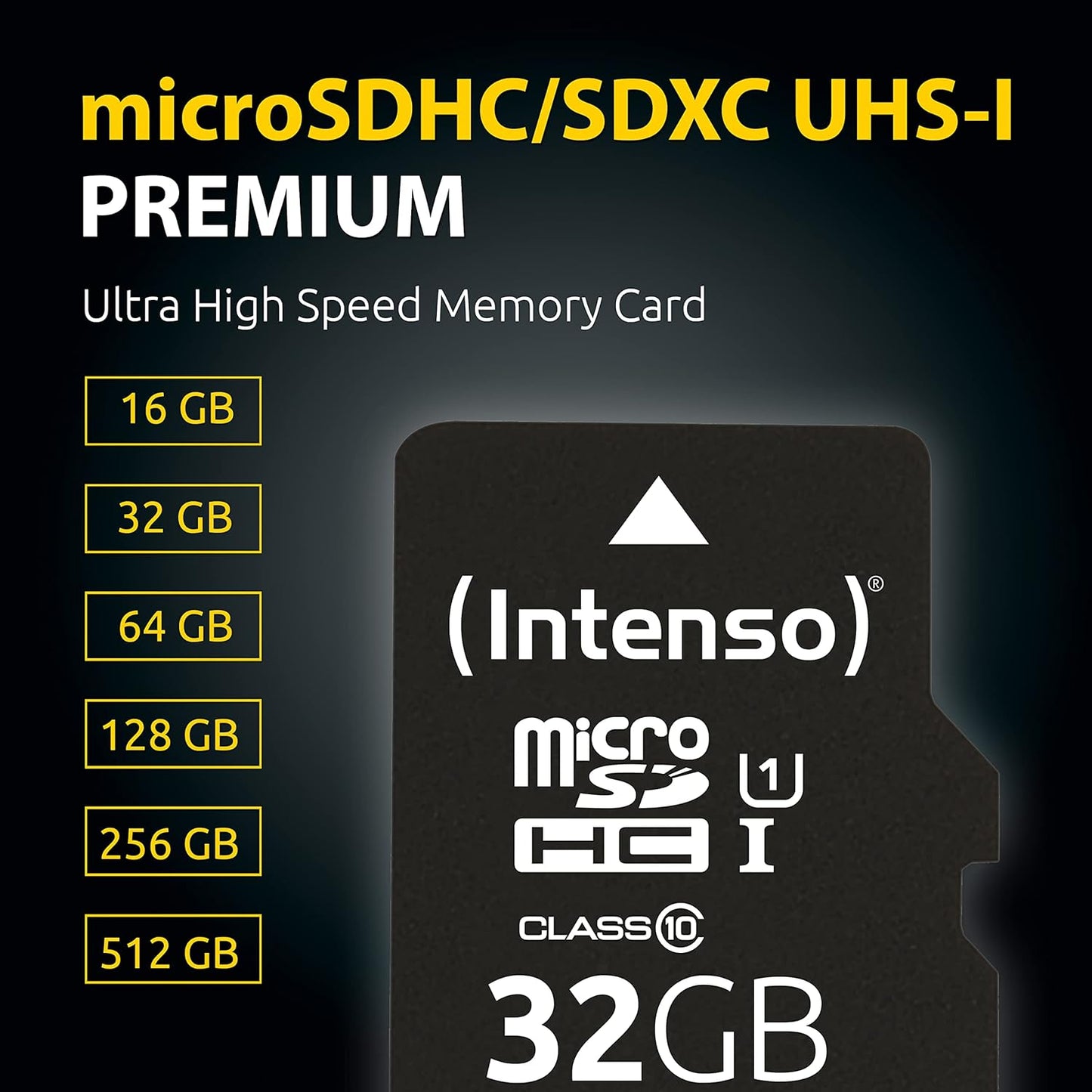 Intenso Premium microSDXC 128GB Class 10 UHS-I Speicherkarte inkl. SD-Adapter