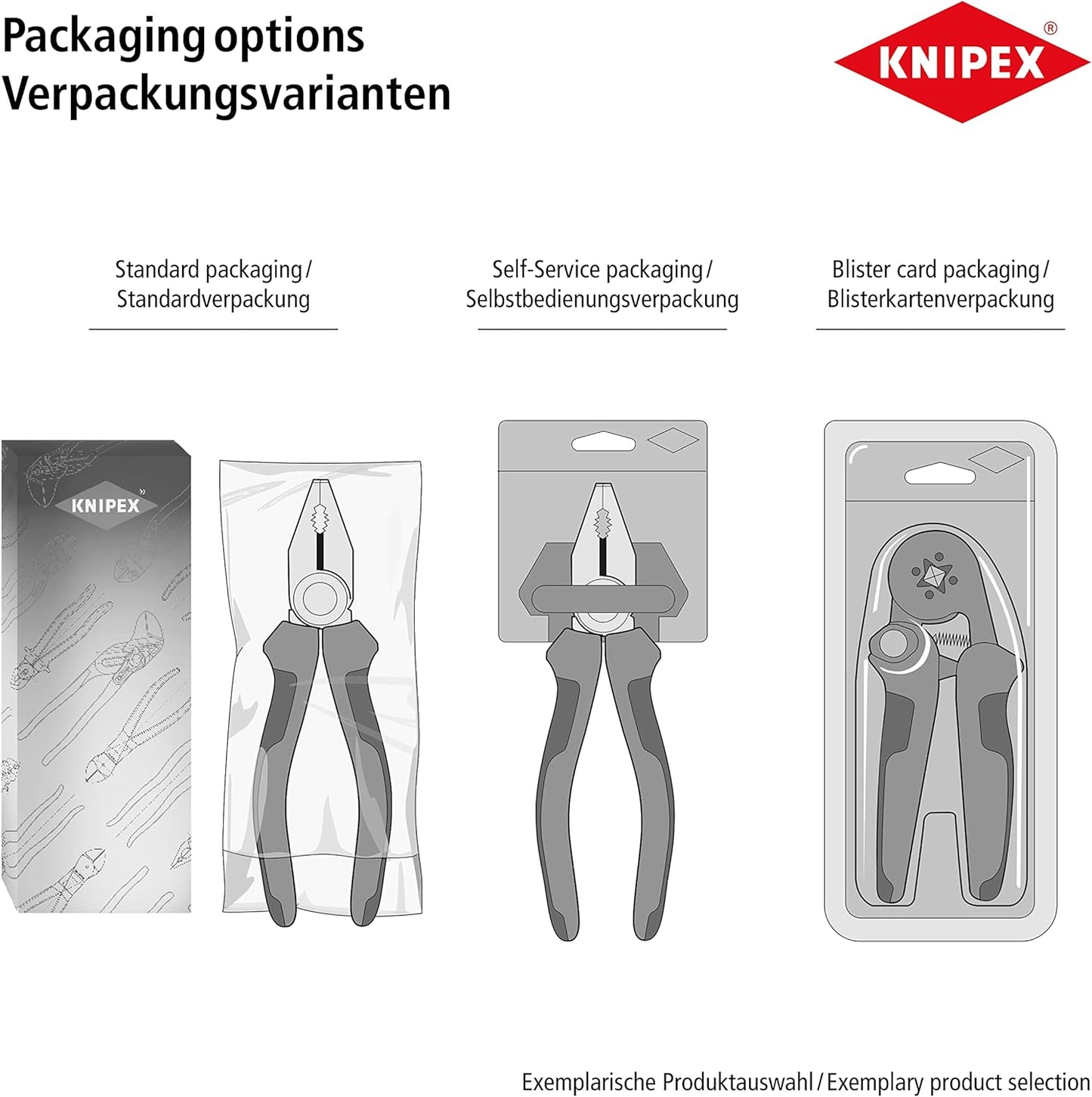 KNIPEX Cobra, Wasserpumpenzange Rohrzange Chrom-Vanadium Rostschutz verchromt 180 mm