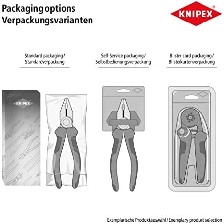 KNIPEX Cobra, Wasserpumpenzange Rohrzange Chrom-Vanadium Rostschutz verchromt 180 mm