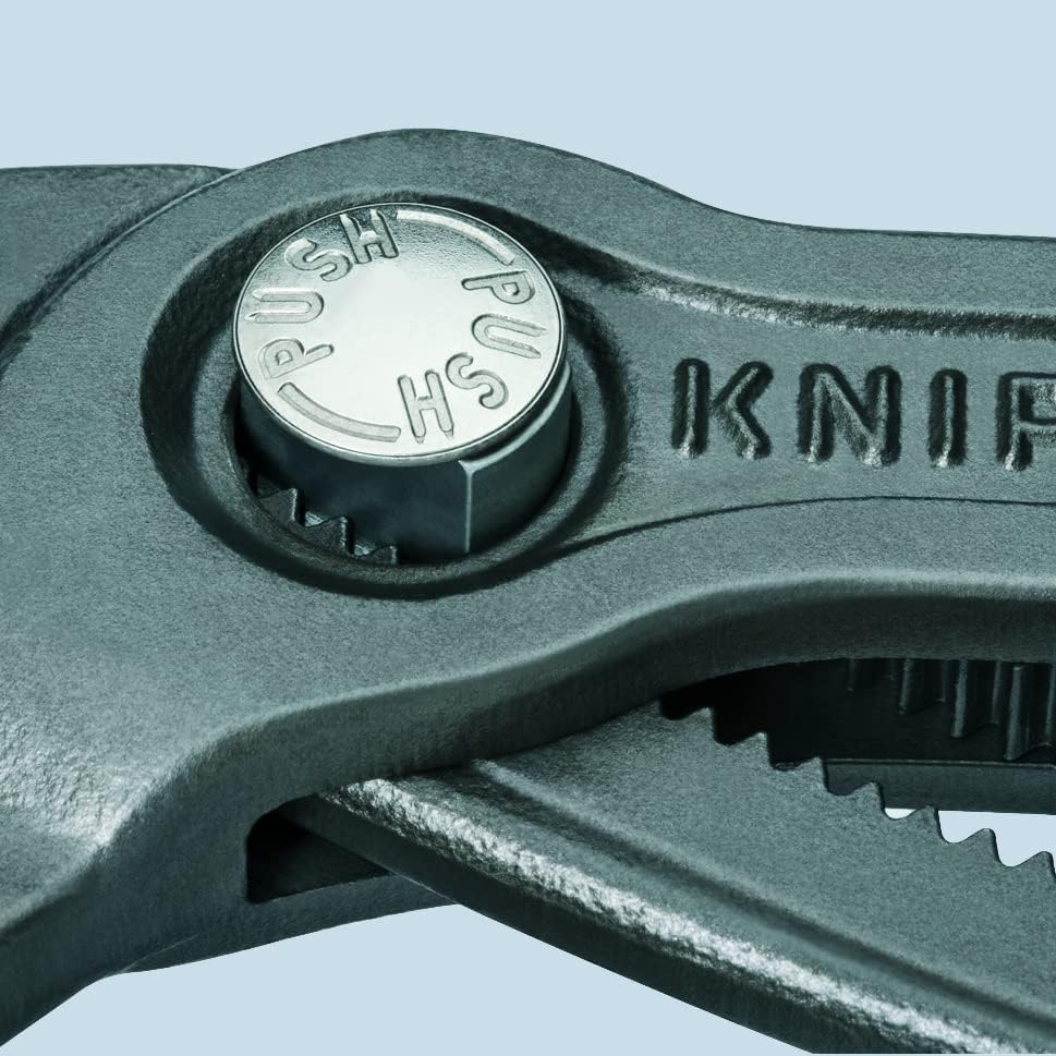 KNIPEX Cobra, Wasserpumpenzange Rohrzange Chrom-Vanadium Rostschutz verchromt 180 mm