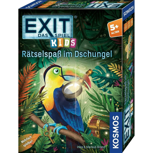 KOSMOS 683375 EXIT - Das Spiel Kids - Rätselspaß im Dschungel, spannendes Rätselspiel