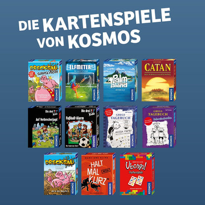 KOSMOS 740276 Drecksau Ab in den Matsch! lustiges Kartenspiel, Partyspiel für 2-4 Spieler ab 7 Jahre