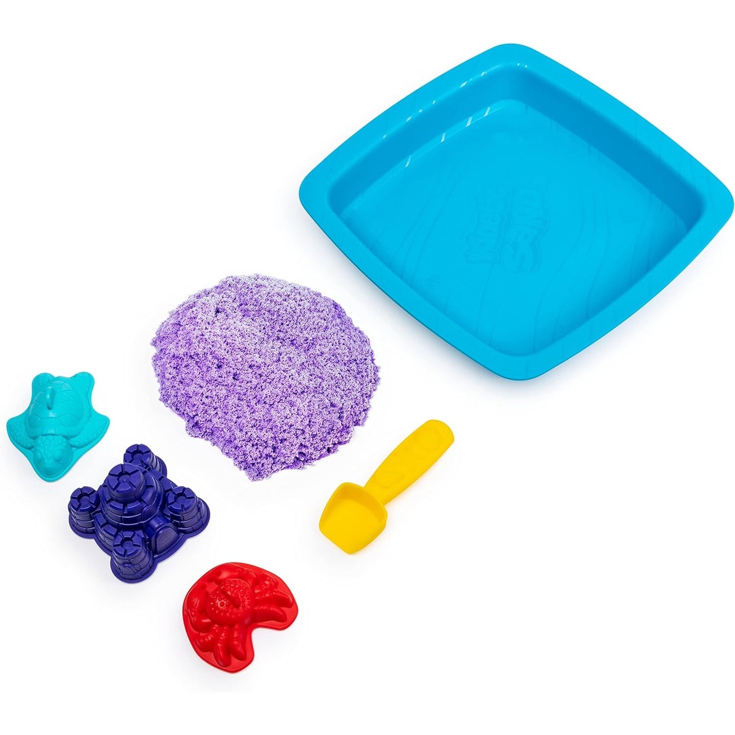 Kinetic Sand Sandbox Set mit 454g magischem kinetischem Sand aus Schweden in Lila