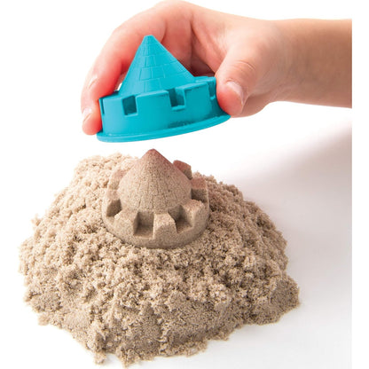 Kinetic Sand Sandspiel Koffer mit 907 g Sand, 5 Förmchen und 2 Werkzeugen