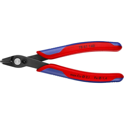 Knipex Electronic Super Knips XL brüniert, mit Mehrkomponenten-Hüllen 140 mm 78 61 140