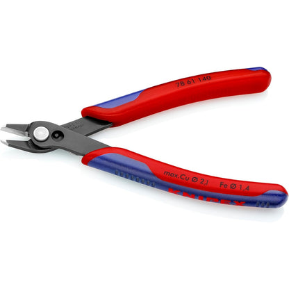 Knipex Electronic Super Knips XL brüniert, mit Mehrkomponenten-Hüllen 140 mm 78 61 140