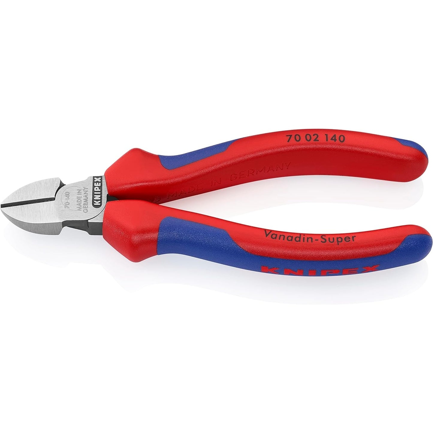 Knipex Seitenschneider mit Mehrkomponenten-Hüllen 140 mm SB-Karte/Blister 70 02 140 SB