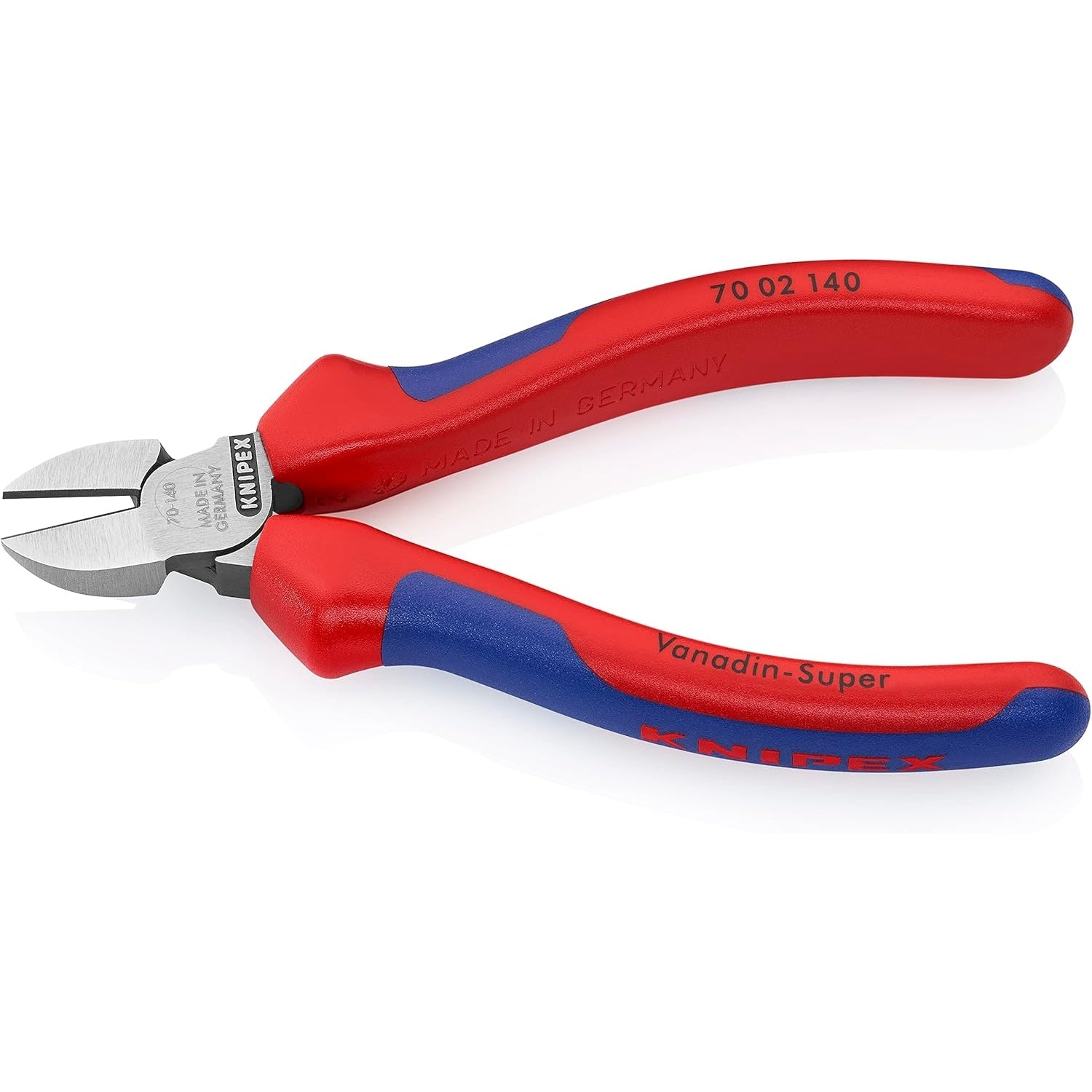 Knipex Seitenschneider mit Mehrkomponenten-Hüllen 140 mm SB-Karte/Blister 70 02 140 SB