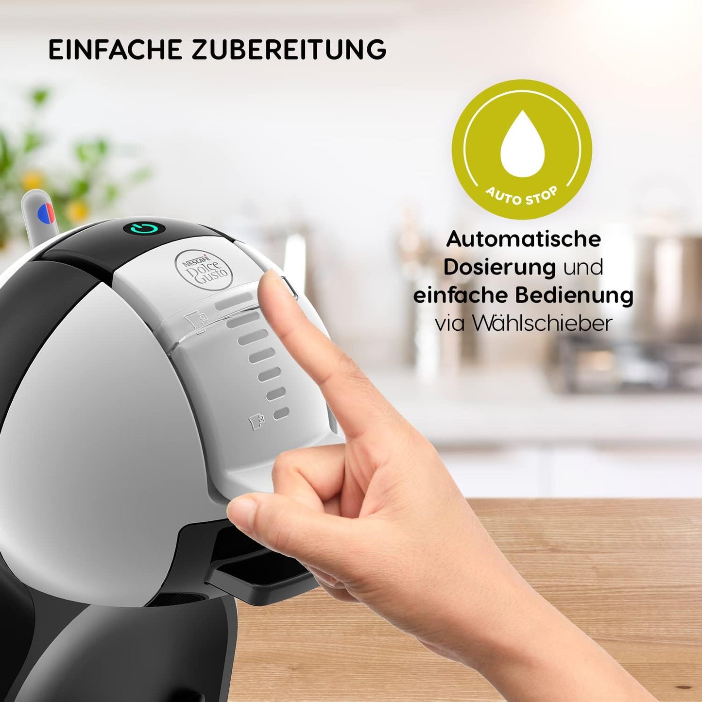 Krups Dolce Gusto KP123B Maschine Mini Me | Kaffeekapselmaschine | Heiß- und Kaltfunktion | 1500 Watt