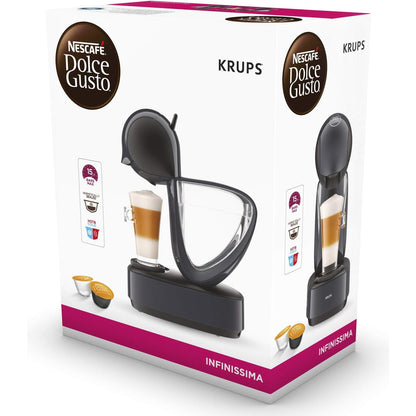 Krups KP173B Nescafé Dolce Gusto Infinissima Kaffeekapselmaschine | heiße und kalte Getränke  | 1,2 Liter Wassertank