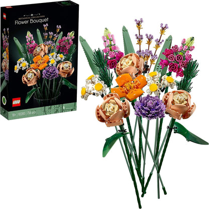 LEGO 10280 Icons Blumenstrauß, Künstliche Blumen, Set für Erwachsene, Home Deko