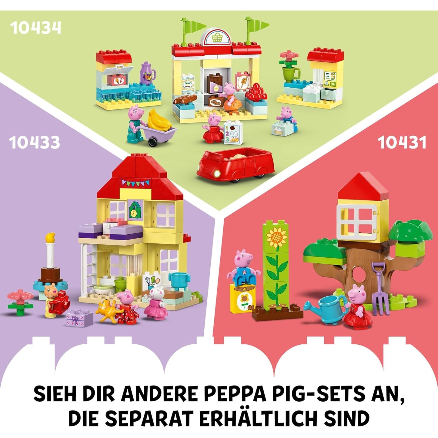 LEGO 10432 DUPLO Peppa Wutz Bootsausflug: Spielset mit Spielzeugboot zum Bauen