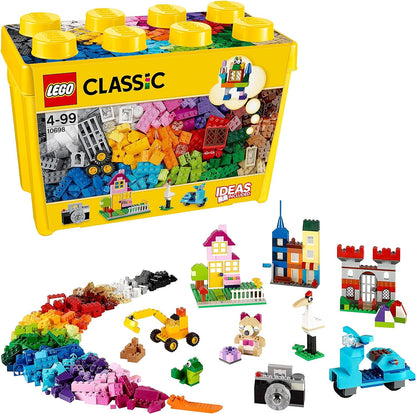 LEGO 10698 Classic Große Bausteine-Box, Aufbewahrungsbox voller bunter Steine