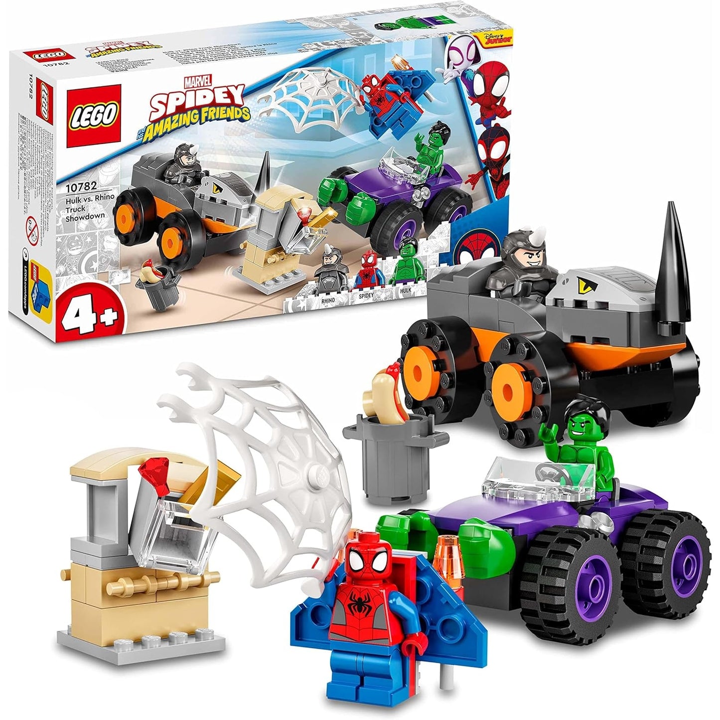 LEGO 10782 Marvel Spidey und Seine Super-Freunde Hulks und Rhinos Monster Truck-Duell, Spider-Man