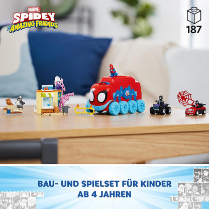 LEGO 10791 Marvel Spideys Team-Truck, Spielzeug für Kinder ab 4 Jahren mit Miles Morales und Black Panther Minifiguren