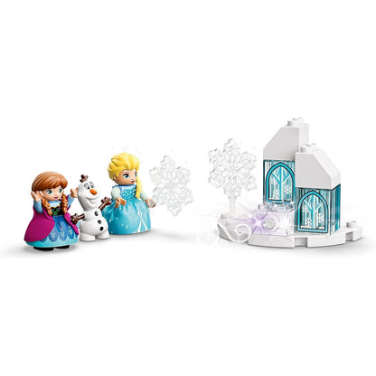 LEGO 10899 DUPLO Princess Frozen Elsas Eispalast Bauset mit einem Leuchtstein Prinzessin ELSA und Anna