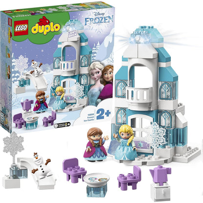 LEGO 10899 DUPLO Princess Frozen Elsas Eispalast Bauset mit einem Leuchtstein Prinzessin ELSA und Anna