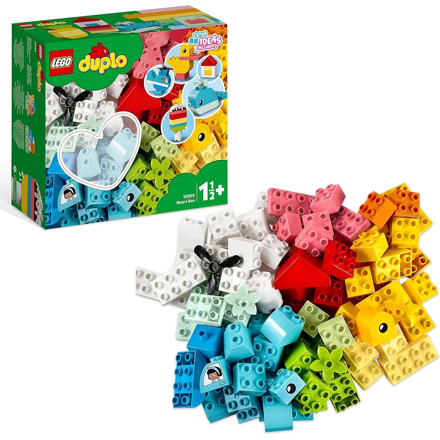 LEGO 10909 DUPLO Classic Mein erster Bauspaß, Bausteine-Box, Konstruktionspielzeug