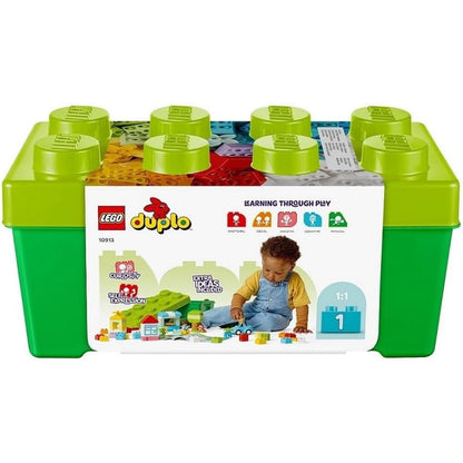 LEGO 10913 DUPLO Classic Steinebox, Kreativbox mit Aufbewahrung, erste Bausteine