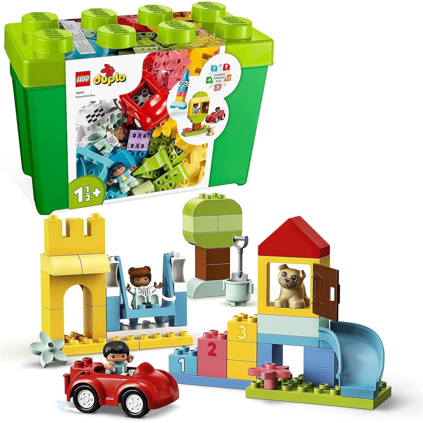 LEGO 10914 DUPLO Deluxe Steinebox Lernspielzeug Für Mädchen Und Jungen Zum Bauen