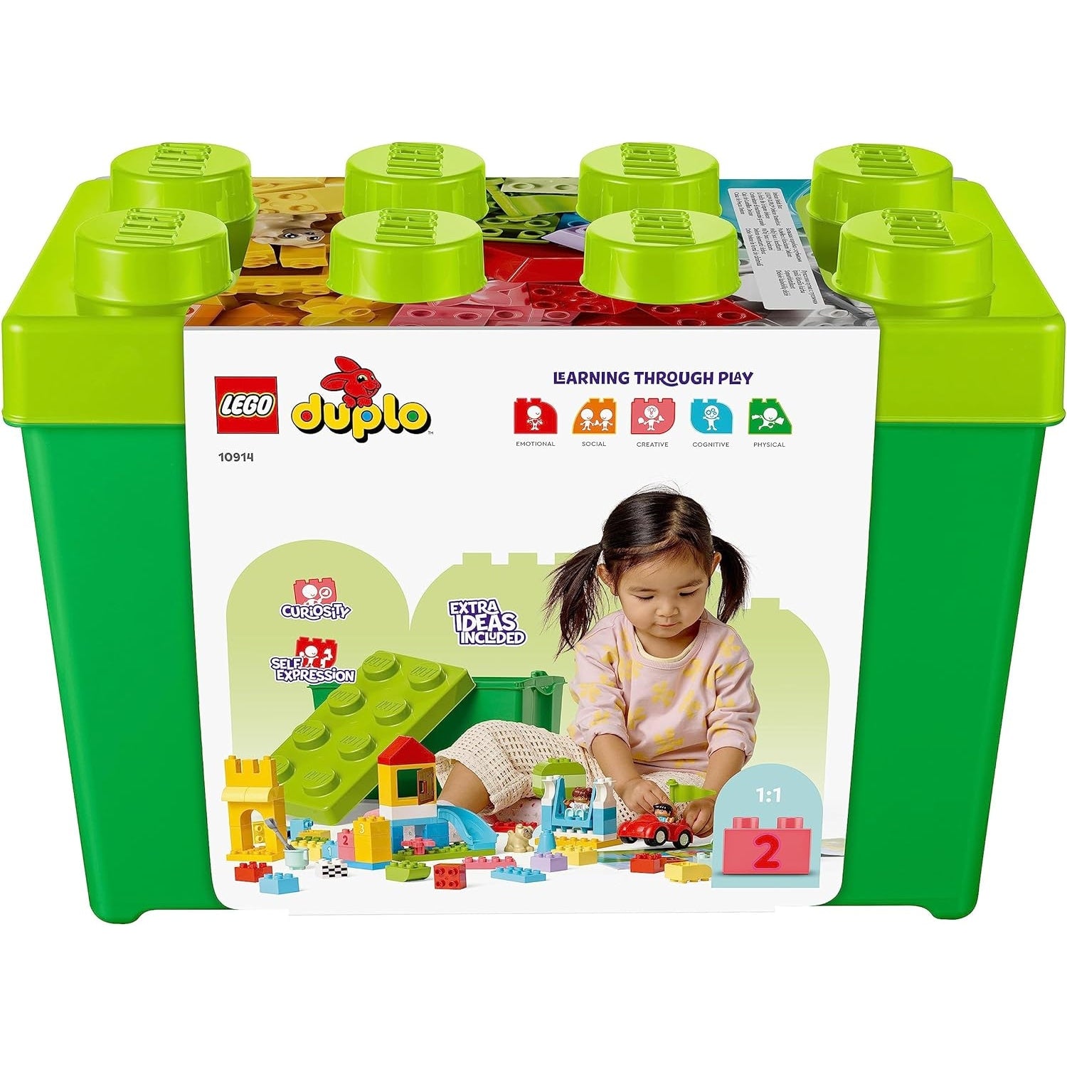 LEGO 10914 DUPLO Deluxe Steinebox Lernspielzeug Für Mädchen Und Jungen Zum Bauen