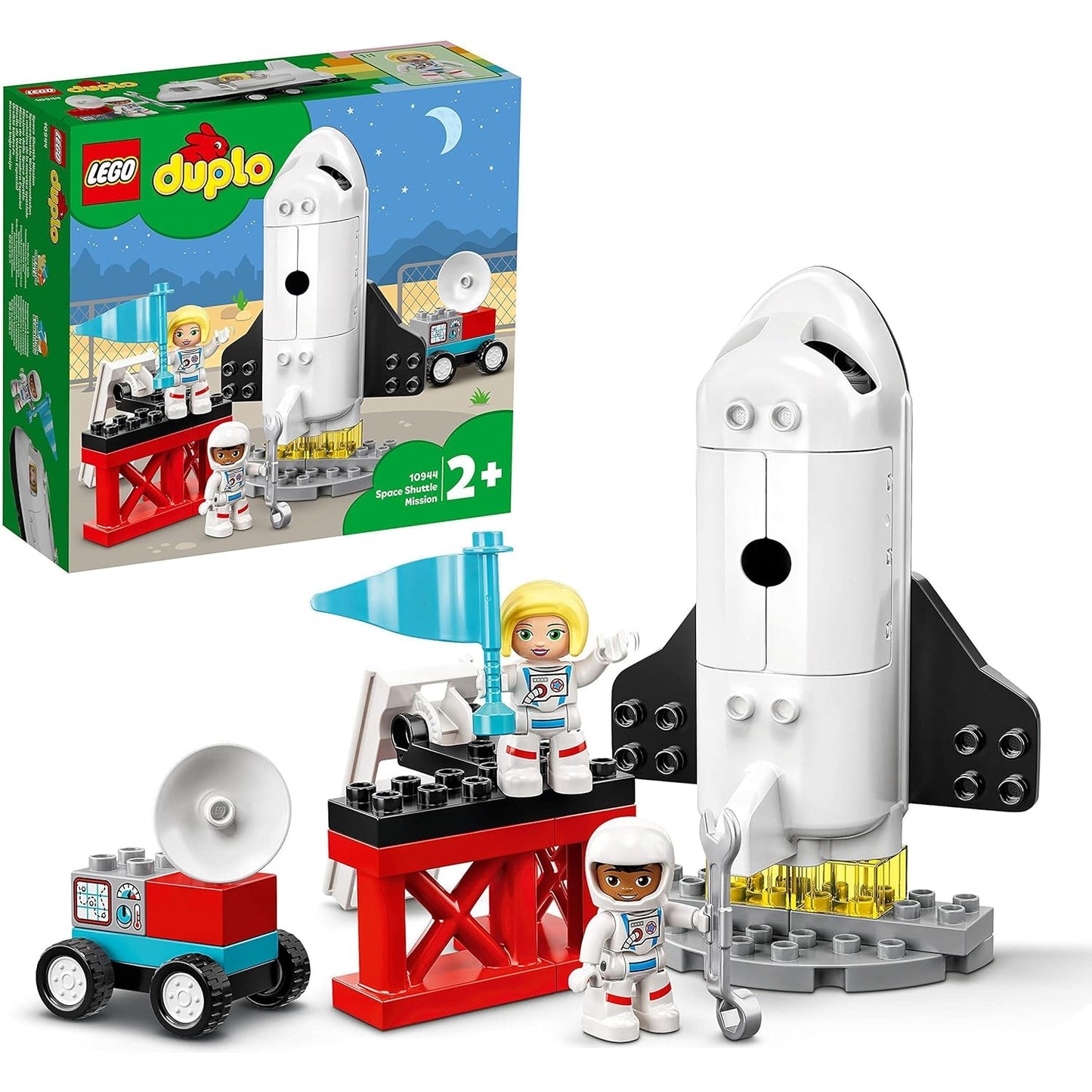 LEGO 10944 DUPLO Spaceshuttle Weltraummission Spielzeug-Rakete Astronauten-Figuren