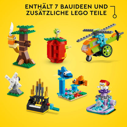 LEGO 11019 Classic Bausteine und Funktionen Box mit Steinen für Hubschrauber