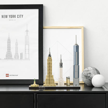 LEGO 21028 Architecture New York City Set Skyline-Modellbausatz mit World Trade Center und Freiheitsstatue