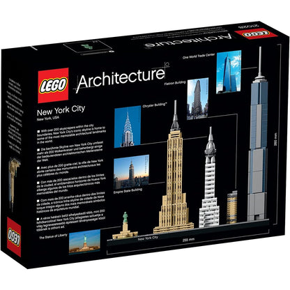 LEGO 21028 Architecture New York City Set Skyline-Modellbausatz mit World Trade Center und Freiheitsstatue