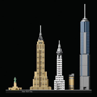 LEGO 21028 Architecture New York City Set Skyline-Modellbausatz mit World Trade Center und Freiheitsstatue