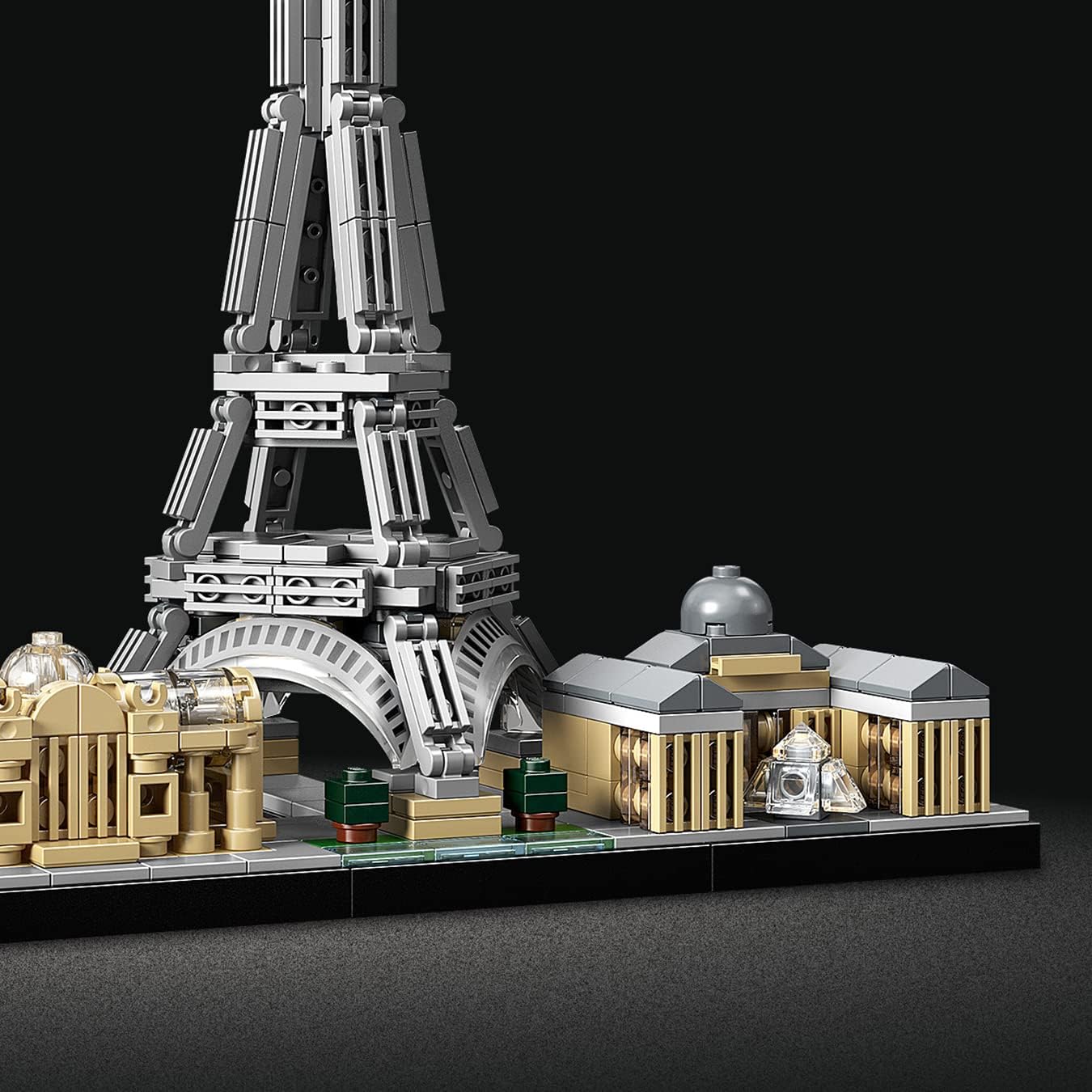 LEGO 21044 Architecture Paris, Modellbausatz mit Eiffelturm und Louvre-Modell, Skyline-Kollektion, Haus- und Raum-Deko