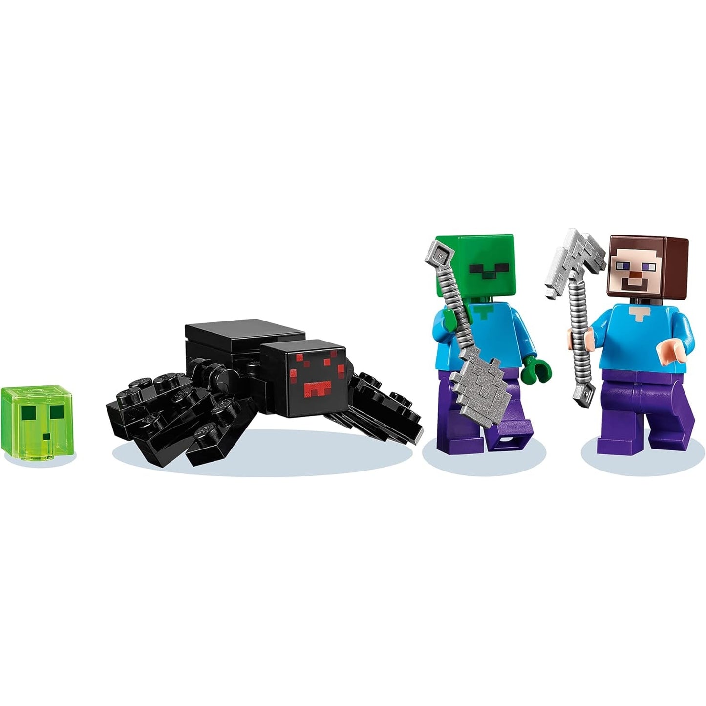 LEGO 21166 Minecraft Die verlassene Mine Bauset, Zombiehöhle mit Figuren: Schleim, Steve, Zombie und Spinne