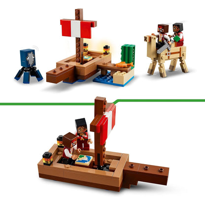 LEGO 21259 Minecraft Die Piratenschiffreise, Spielzeug-Schiff mit Piratenfiguren