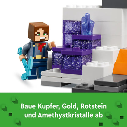 LEGO 21263 Minecraft Die Mine in den Badlands, Bergbau-Spielzeug zum Videospiel