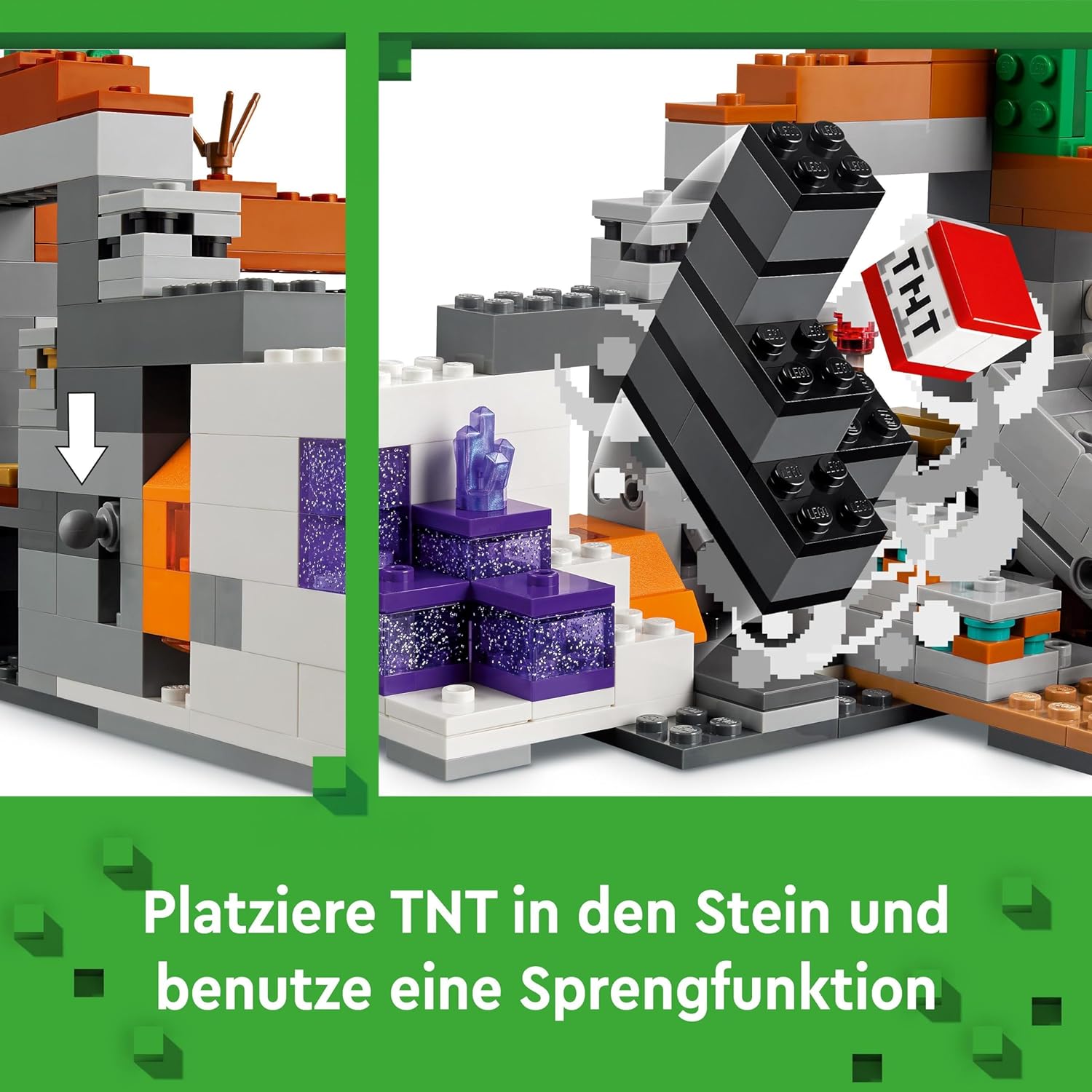 LEGO 21263 Minecraft Die Mine in den Badlands, Bergbau-Spielzeug zum Videospiel