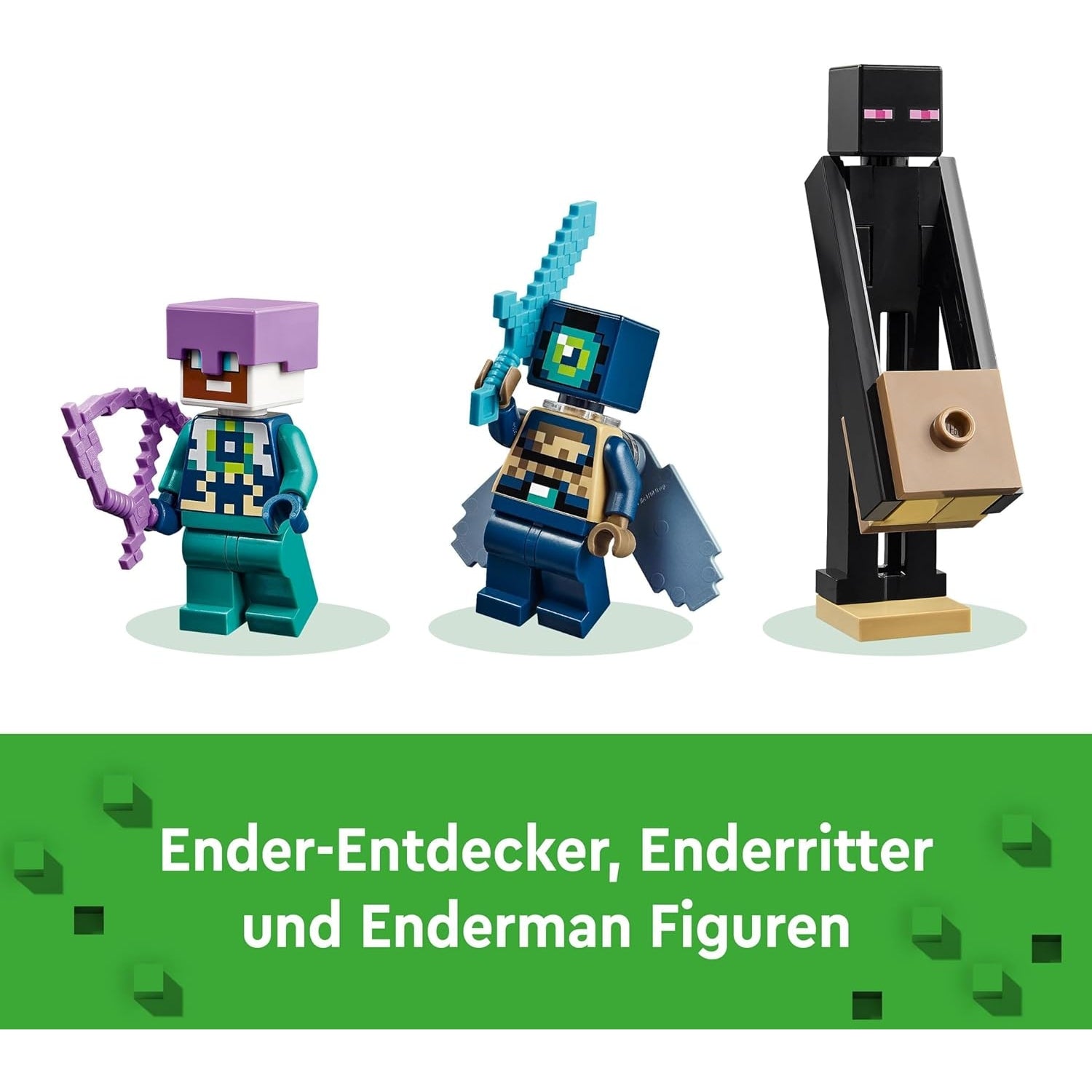 LEGO 21264 Minecraft Der Enderdrache und das Endschiff, Action-Spielzeug und Entdeckerset