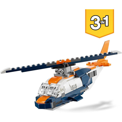 LEGO 31126 Creator 3-in-1 Überschalljet Flugzeug Hubschrauber und Boot 3 Modelle