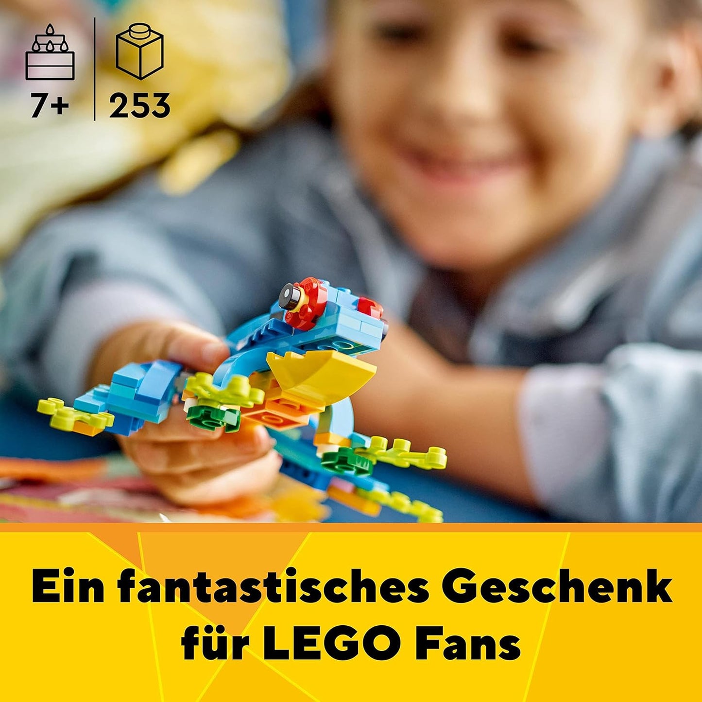 LEGO 31136 Creator 3in1 Exotischer Papagei, Frosch und Fisch Dschungel-Tier-Figuren