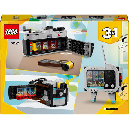 LEGO 31147 Creator 3in1 Retro Kamera Spielzeug mit 3 Modellen für Mädchen und Jungen