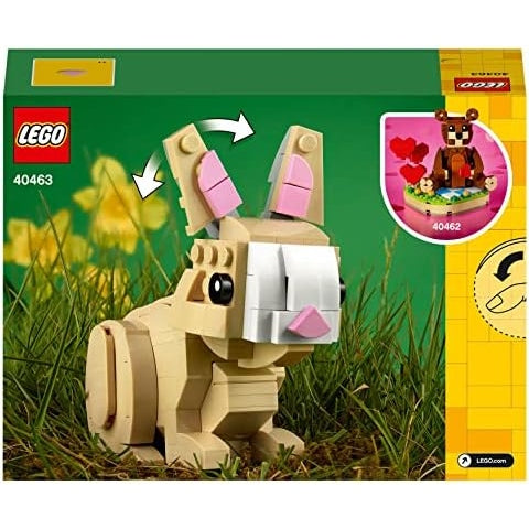 LEGO 40463 Osterhase Spielzeug zu Ostern zum Basteln für Kinder, ideal als Ostergeschenk