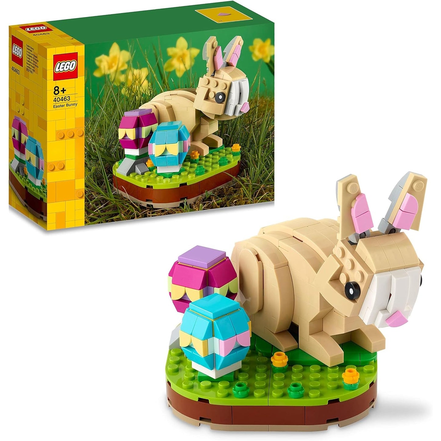 LEGO 40463 Osterhase Spielzeug zu Ostern zum Basteln für Kinder, ideal als Ostergeschenk