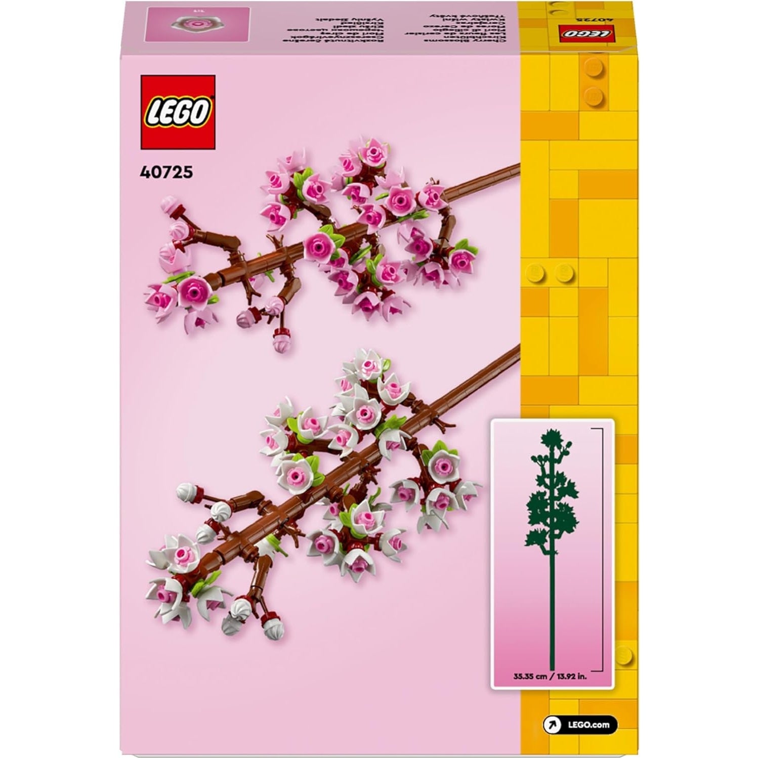 LEGO 40725 Creator Kirschblüten, künstliche Blumen zum Bauen, Schreibtisch oder Zimmer Deko