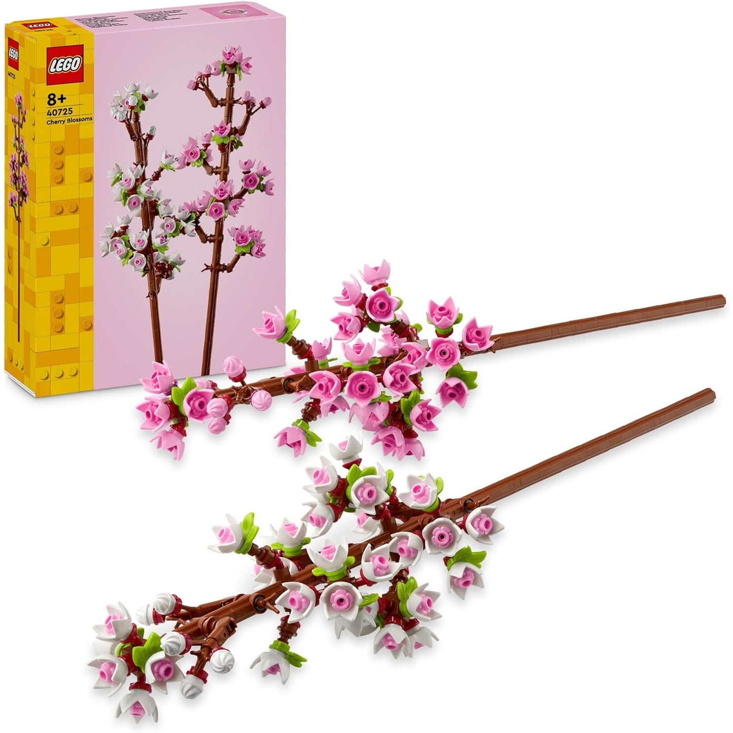 LEGO 40725 Creator Kirschblüten, künstliche Blumen zum Bauen, Schreibtisch oder Zimmer Deko