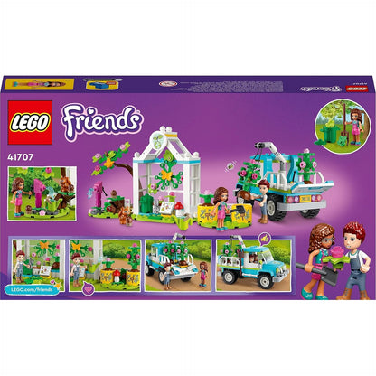 LEGO 41707 Friends Baumpflanzungsfahrzeug, Blumengarten-Spielzeug Mit Spielzeugauto Und Tierfiguren