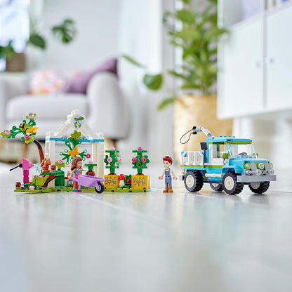 LEGO 41707 Friends Baumpflanzungsfahrzeug, Blumengarten-Spielzeug Mit Spielzeugauto Und Tierfiguren