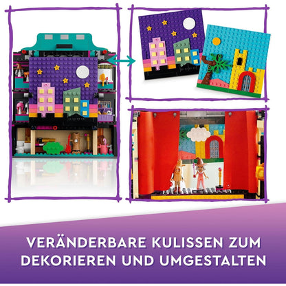 LEGO 41714 Friends Andreas Theaterschule, Puppenhaus in Heartlake City, kreatives Spielzeug